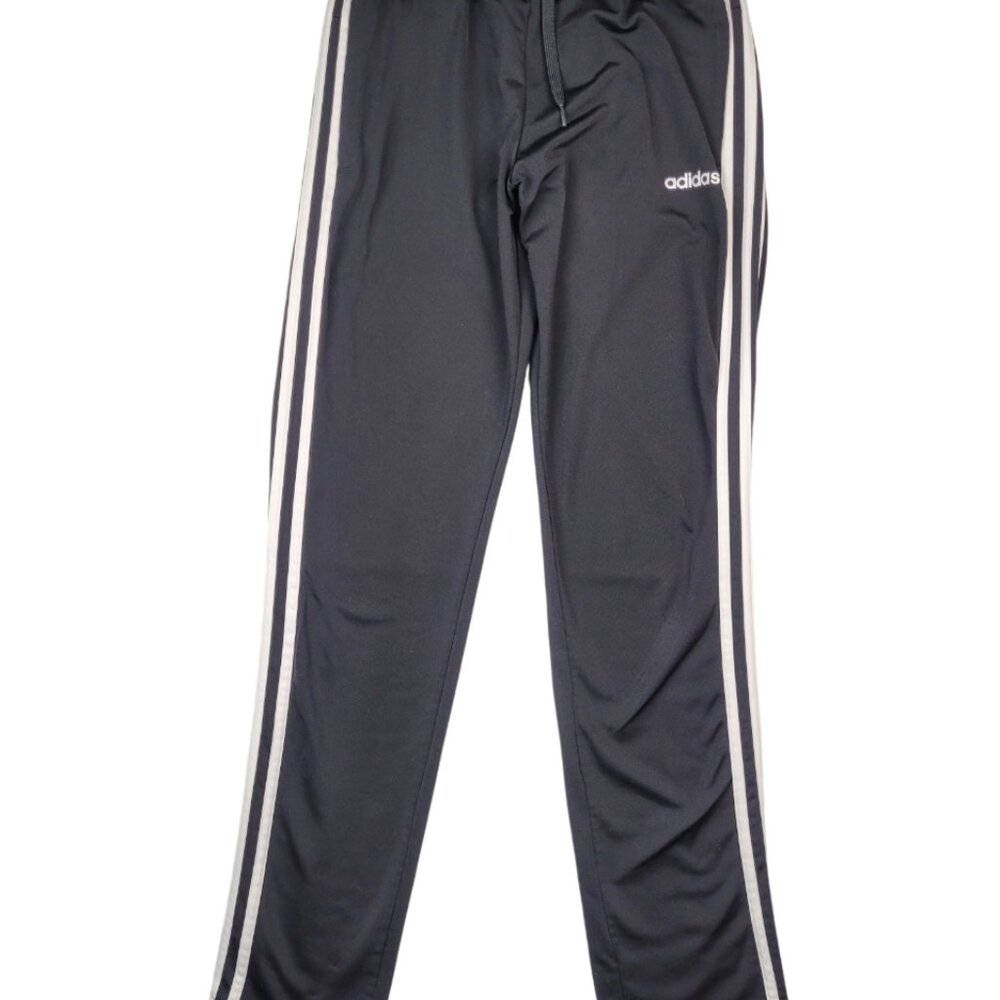 ADIDAS Black Tricot Stripe Joggers Womens Track Pants